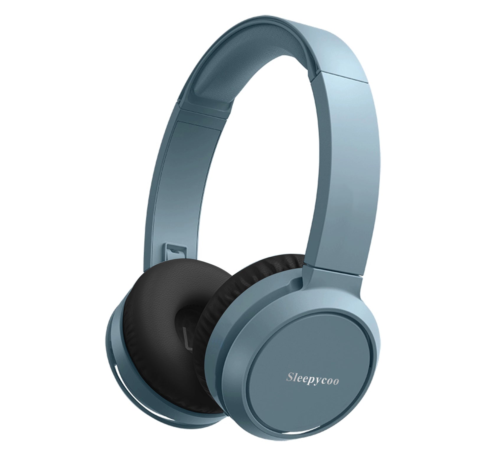 Sleepycoo Wireless Headphone,Quality Sound,32mm Drivers,Fast Charging,Lightweight,Adjustable Cushioned Headband,Soft Ear Cups,Blue